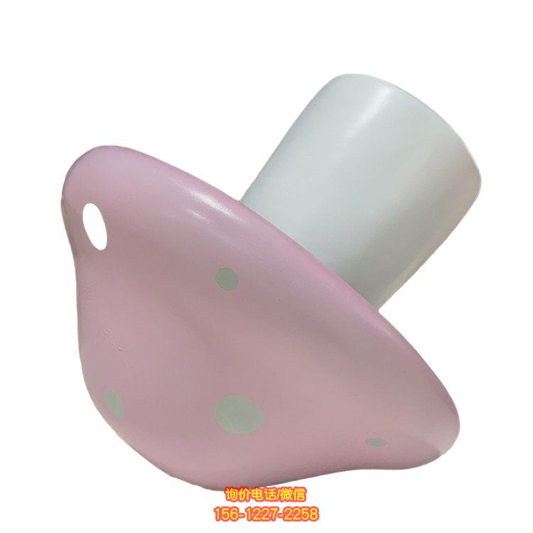 玻璃鋼卡通蘑菇雕塑，園林裝飾優雅時尚