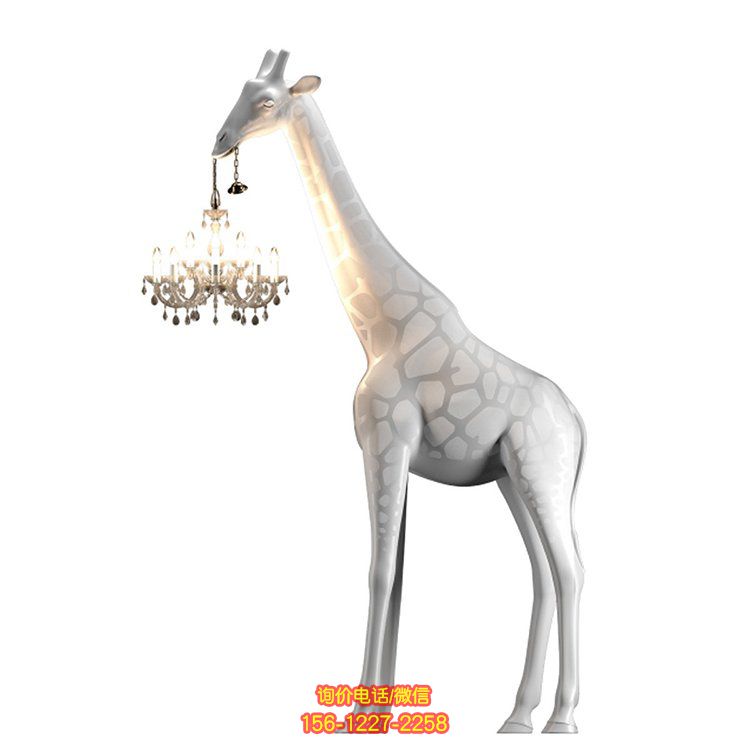 室內(nèi)園林長頸鹿雕塑，裝點(diǎn)空間高雅溫馨