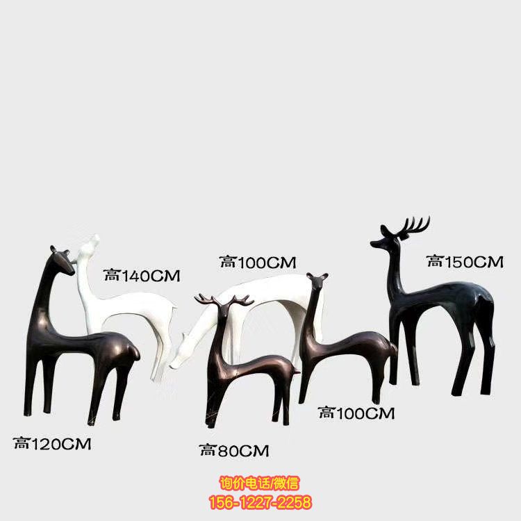 抽象動物雕塑，用玻璃鋼裝點廣場售樓部