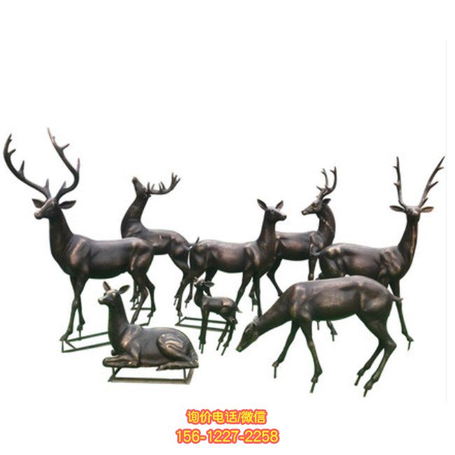 玻璃鋼梅花鹿雕塑，為園林景觀增添靈動之美