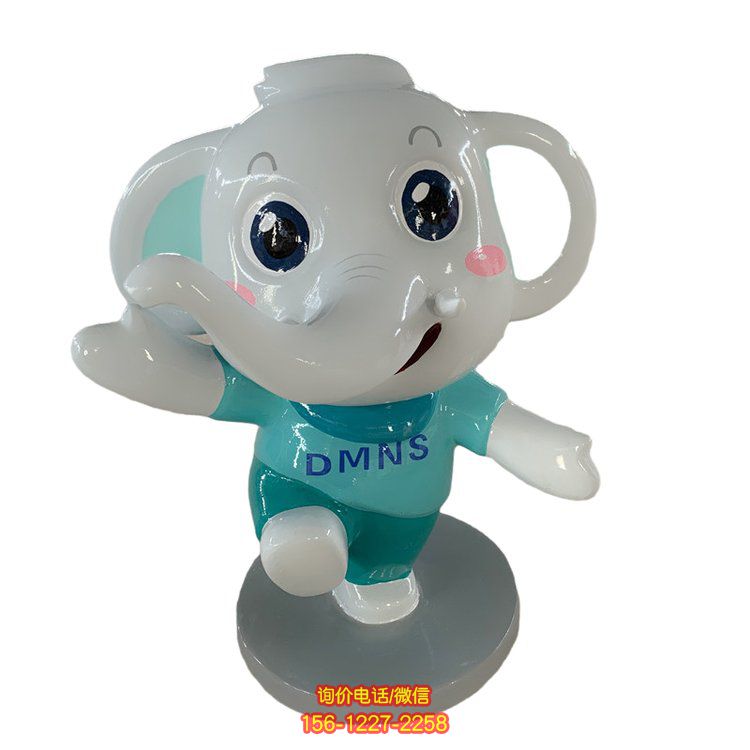 卡通玻璃鋼大象雕塑，為幼兒園帶來無限樂趣
