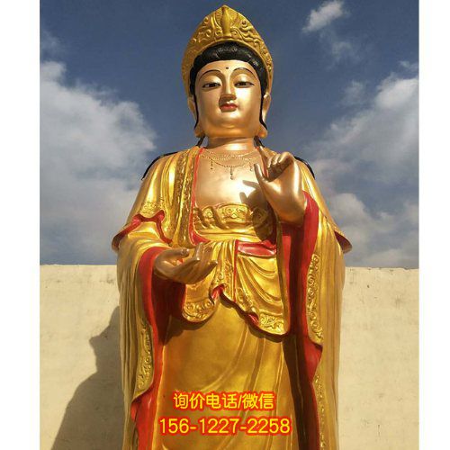 彩繪觀音雕塑，普照寺廟景區