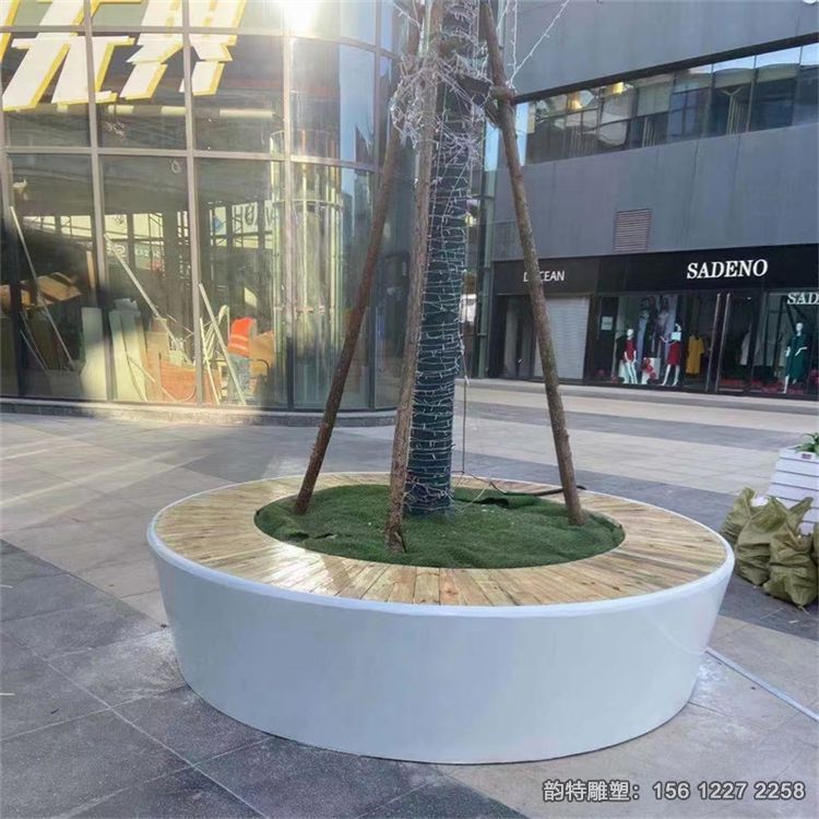 玻璃鋼樹池坐凳，戶外異形樹池坐椅加工廠